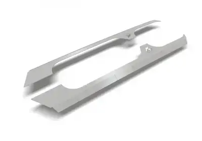 CrawlTek Rocker Body Cladding Aluminum for Jeep Wrangler JK 4 Door (CWLJK40411)