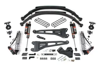 BDS 5 Inch Lift Kit w/Radius Arm FOX 2.5 Coil-Over Conversion Performance Elite w/Leaf Springs and Fox 2.5 Performance Elite Shocks for Ford F250/F350 Super Duty (23-26) 4WD Diesel (2211FPE)