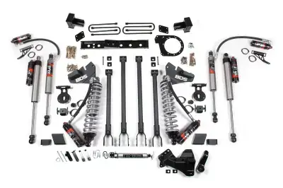 BDS 6 Inch Lift Kit w/ 4-Link FOX 2.5 Performance Elite Coil-Over Conversion w/Rear Block and Fox 2.5 Performance Elite Shocks for Ford F250/F350 Super Duty (17-19) 4WD Diesel (1979FPE)