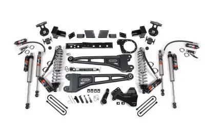 BDS 7 Inch Lift Kit w/Radius Arm FOX 2.5 Performance Elite Coil-Over Conversion w/Rear Block Kit and Fox 2.5 Performance Elite for Ford F250/F350 Super Duty (20-22) 4WD Diesel (1980FPE)