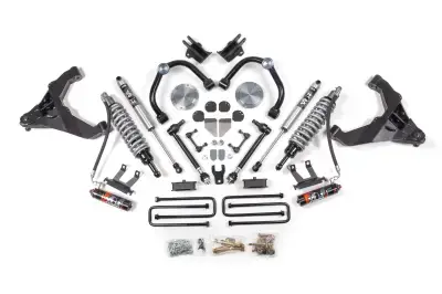BDS 3 Inch Lift Kit FOX Coil-Over Conversion for Chevy Silverado or GMC Sierra 2500HD/3500HD w/No Rear Block (20-25) Diesel 4WD (1832FPE)