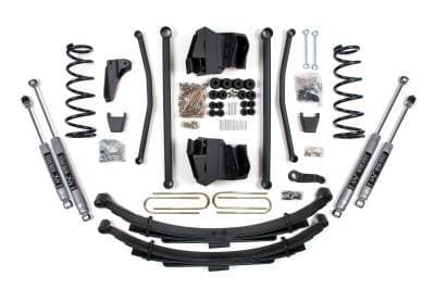 BDS 4 Inch Lift Kit w/NX2 Shocks and Leaf Springs for 4" Axle Long Arm for Dodge Ram 2500 Power Wagon (09-13) 4WD Gas (1772H)