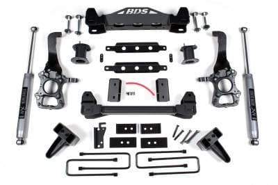 BDS 6 Inch Lift Kit w/Fox Shocks and 5" Rear Block for Ford F150 (15-20) 2WD (1522FS)