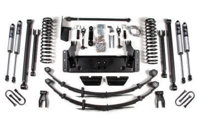 BDS 6.5 Inch Lift Kit Long Arm w/NX2 Shocks and Chrysler 8.25 Rear Axle Option for Jeep Cherokee XJ (84-01) (1433H)