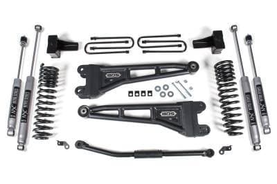 BDS 2.5 Inch Lift Kit w/Radius Arm, Fox Shocks and 4" Rear Block Kit for Ford F250/F350 Super Duty (11-16) 4WD Diesel (1509FS)