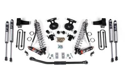 BDS 2.5 Inch Lift Kit FOX 2.5 Performance Elite Coil-Over Conversion and 5" Rear Block for Ford F250/F350 Super Duty (11-16) 4WD Diesel (1925FPE)