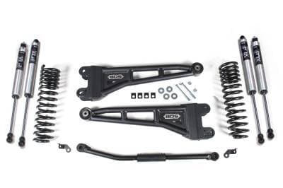 BDS 2.5 Inch Lift Kit w/Radius Arm, Fox Shocks, and 5" Rear Block Kit for Ford F250/F350 Super Duty (11-16) 4WD Diesel (1926FS)