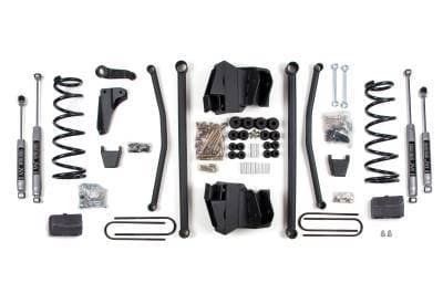 BDS 4 Inch Lift Kit Long Arm w/Fox Shocks and Block Kit for Dodge Ram 2500 Power Wagon w/3.5" Rear Axle (2008) 4WD Gas (1768FS)