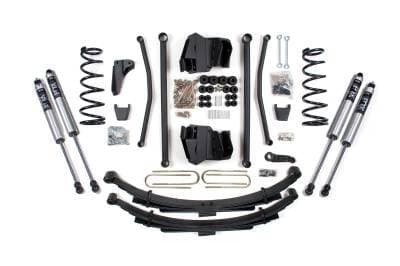 BDS 4 Inch Lift Kit Long Arm, Fox Shocks, and Leaf Springs for Dodge Ram 2500 Power Wagon w/3.5" Rear Axle (2008) 4WD Gas (1769FS)