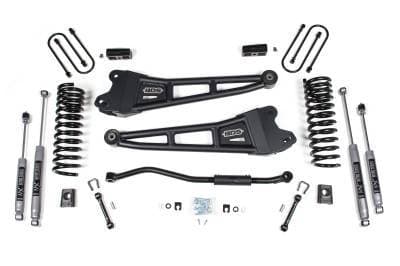 BDS 3 Inch Lift Kit w/Radius Arm and Fox 2.5 PE Shocks for Ram 3500 w/Overload (19-24) 4WD Diesel (1654FPE)
