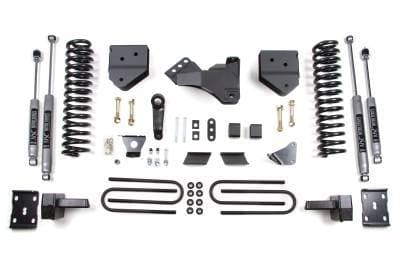 BDS 4 Inch Lift Kit w/Fox Shocks and Rear Block Kit for Ford F250/F350 Super Duty (11-16) 4WD Diesel (588FS)