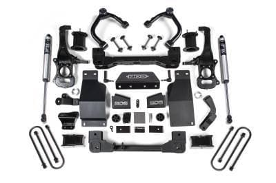 BDS 4 Inch Lift Kit w/Fox Shocks Front and Rear for Chevy Silverado or GMC Sierra 1500 (2025) 4WD Diesel (1853FSR)