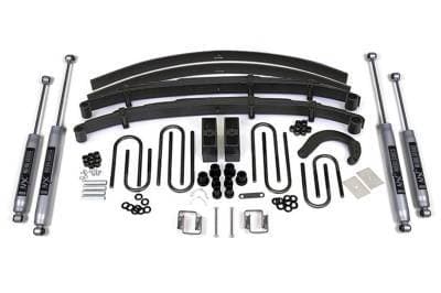 BDS 4 Inch Lift Kit w/NX2 Shocks and 4" Rear Block Kit w/Add-A-Leaf for Chevy/GMC 1/2 Ton Truck/SUV (88-91) 4WD (139H)
