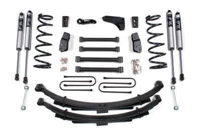 BDS 4 Inch Lift Kit w/NX2 Shocks and Leaf Springs for 3.5" Rear Axle for Dodge Ram 2500 Power Wagon (2008) 4WD (1767H)