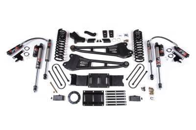 BDS 4 Inch Lift Kit w/Radius Arm, NX2 Shocks, and 3" Rear Block for Ram 3500 w/6 Bolt Indexing Ring and Overloads (19-24) 4WD Diesel (1657H)