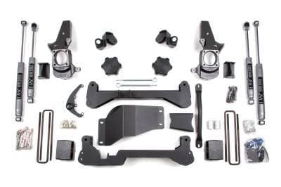 BDS 4.5 Inch Lift Kit w/Fox Shocks for Chevy Silverado or GMC Sierra 2500HD/3500 w/Narrow Track Knuckle (01-10) SRW 4WD (1817FS)