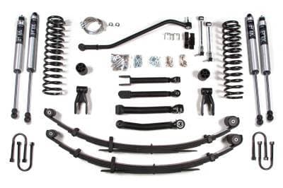 BDS 4.5 Inch Lift Kit w/NX2 Shocks for Jeep Cherokee XJ w/Chrysler 8.25 Rear Axle (84-01) (434H)