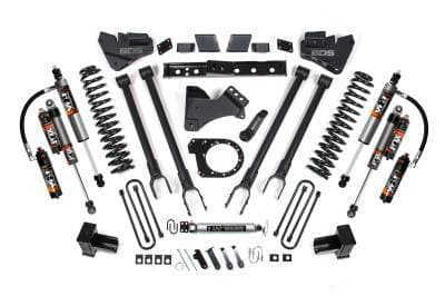BDS 6 Inch Lift Kit 4-Link Conversion w/Fox Shocks and Leaf Springs for Ford F250/F350 Super Duty (17-19) 4WD Diesel (1529FS)