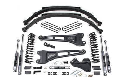 BDS 5 Inch Lift Kit w/Radius Arm, Fox Shocks, and 5" Rear Block Kit for Ford F250/F350 Super Duty w/o Overloads (23-25) 4WD Diesel (2242FS)