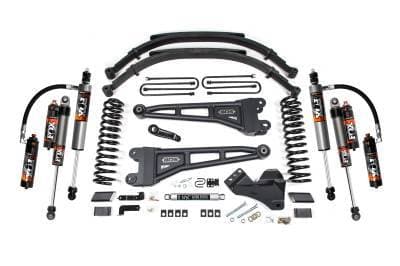 BDS 5 Inch Lift Kit w/Radius Arm, NX2 Shocks and 5" Rear Block Kit for Ford F250/F350 Super Duty w/o Overloads (23-25) 4WD Diesel (2242H)