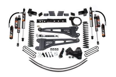 BDS 6 Inch Lift Kit w/ Radius Arm and 5" Rear Block for Ford F250/F350 Super Duty w/2 Leaf Main (17-19) 4WD Diesel (2240FPE)