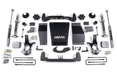 BDS 6 Inch Lift Kit w/Fox Shocks and Block Kit for Chevy Silverado or GMC Sierra 1500 w/Cast Steel Control Arms (14-18) 4WD (710FS)