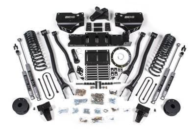 BDS 6 Inch Lift Kit w/ 4-Link and Fox Shocks for Ram 3500 w/Rear Air Ride and 6-Bolt Indexing Ring (19-24) 4WD Diesel (1732FS)