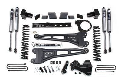 BDS 6 Inch Lift Kit w/Radius Arm, Fox Shocks and 5" Rear Block for Ford F250/F350 Super Duty (17-19) w/3 Leaf Main 4WD Diesel (1581FS)