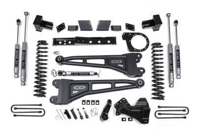 BDS 6 Inch Lift Kit w/Radius Arm, NX2 Shocks, and 5" Rear Block Kit for Ford F250/F350 Super Duty w/3Leaf Main (17-19) 4WD Diesel (1581H)