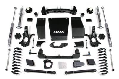 BDS 6 Inch Lift Kit w/Fox Shocks for Chevy/GMC Suburban, Tahoe, Yukon/XL 1500 w/Cast Steel Control Arms (15-19) 4WD (731FS)