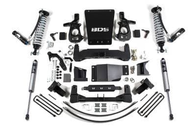 BDS 8 Inch Lift Kit FOX 2.5 Coil-Over DSC for Chevy Silverado or GMC Sierra 1500 w/Aluminum or Stamped Steel Control Arms (14-18) 4WD (743FDSC)