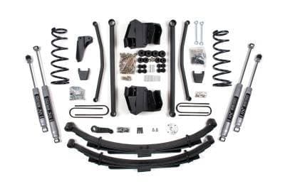 BDS 8 Inch Lift Kit Long Arm w/NX2 Shocks and Leaf Springs for Dodge Ram 2500/3500 w/3.5" Rear Axle and Manual Transmission (03-07) 4WD Diesel (1744H)