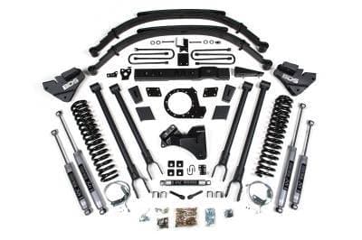 BDS 8 Inch Lift Kit w/Fox Shocks 4-Link Conversion for Ford F250/F350 Super Duty (17-19) 4WD Diesel (1541FS)