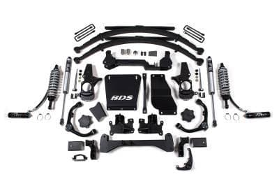 BDS 6.5 Inch Lift Kit FOX 2.5 Coil-Over Conversion and Leaf Springs for Chevy Silverado or GMC Sierra 2500HD/3500HD (01-10) Diesel (739FDSC)