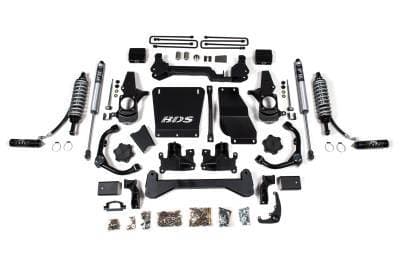 BDS 6.5 Inch Lift Kit FOX 2.5 Coil-Over Conversion and Rear Block Kit for Chevy Silverado or GMC Sierra 2500HD/3500HD (01-10) Diesel (738FDSC)