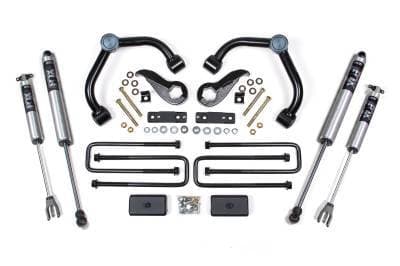 BDS 3 Inch Lift Kit w/Fox Shocks and 2" Rear Block for Chevy Silverado or GMC Sierra 2500HD/3500HD (20-25) w/Overload (761FS)