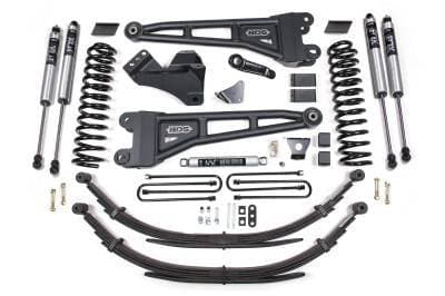 BDS 6 Inch Lift Kit w/Radius Arm, Fox Shocks, and Leaf Springs for Ford F250/F350 Super Duty (08-10) 4WD Diesel (1955FS)