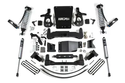 BDS 8 Inch Lift Kit FOX 2.5 Coil-Over DSC for Chevy Silverado or GMC Sierra 1500 w/Cast Steel Control Arms (14-18) 4WD (744FDSC)