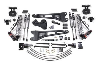BDS 6 Inch Lift Kit w/ Radius Arm, 4" Block and Add-A-Leaf w/Overload FOX 2.5 Performance Elite Coil-Over Conversion for Ford F250/F350 Super Duty (05-07) 4WD Diesel (1946FPE)