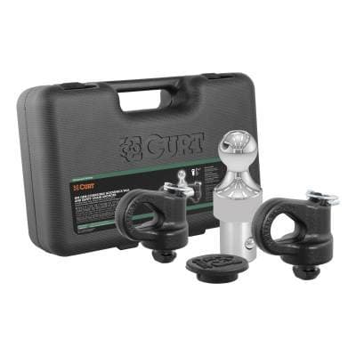 CURT OEM-COMPATIBLE GOOSENECK BALL AND SAFETY CHAIN ANCHOR KIT FOR GM (60692)