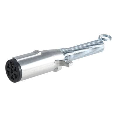 CURT 7-Way Round Connector Plug with Spring