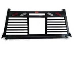 Roughneck Headache Rack Short Angle Split Louver w/ Lights (BHRSASLWL-GM14)