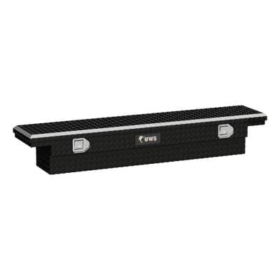 UWS 63" Slim-Line Crossover Black Truck Tool Box Black (TBS-63-SL-LP-B)