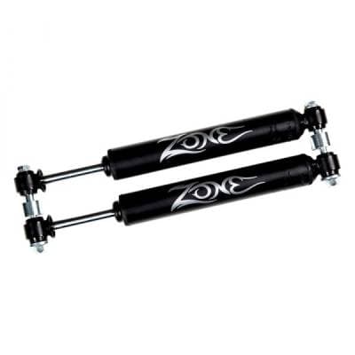 Zone Dual Steering Stabilizer Kit w/ Shocks Jeep Wrangler JK (07-18) (ZON7450)