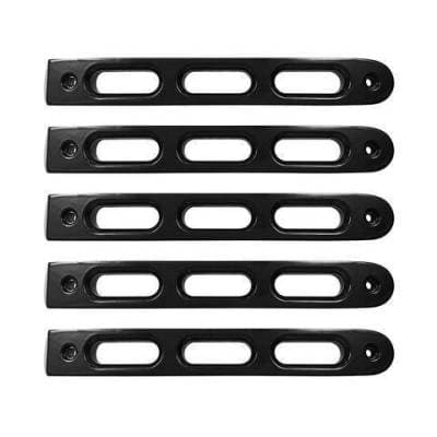 DV8 Black Slot Style Door Handle Inserts (Set of 5) 2007-2018 JEEP JK (D-JP-190026-BK5)