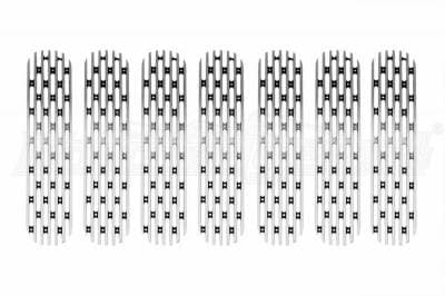 DV8 Polished Grille Inserts 2007-2018 Jeep JK (D-JP-190008-POL)