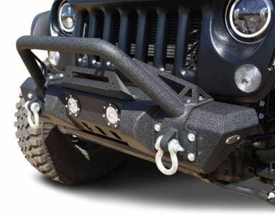 DV8 - Front Bumper w/ LED Lights 2007-2018 Wrangler JK (FBSHTB-11)