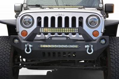 DV8 - Front Bumper w/ Fog Lights 2007-2018 Wrangler JK (FBSHTB-17)