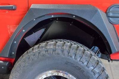 DV8 - Inner Fenders Rear Black 2018+ Wrangler JL 4 Door (INFEND-03RB)