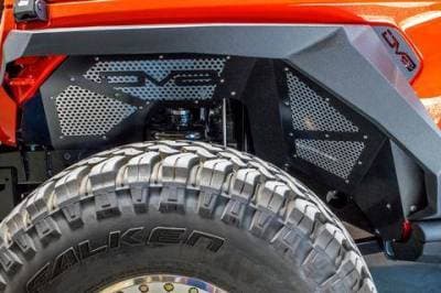 DV8 - Inner Fenders Front Black 2018+ Wrangler JL (INFEND-03FB)